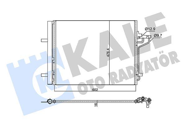KLİMA RADYATÖRÜ FORD CONNECT-KUGA-FOCUS 13> 1.5-1.6-2.0 ECOBOOST - KALE - OEM DV61