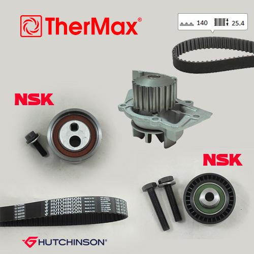 DEVİRDAİMLİ EKSANTRİK GERGİ KİTİ (140x254) PEUGEOT P206-306-PARTNER-EXPERT-BERLINGO-JUMPY-SCUDO 1.9D (98-) DW8 (T) - THERMAX - OEM 0831.58