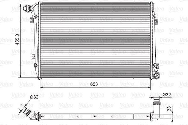 RADYATÖR VOLKSWAGEN CADDY III 1.9L - VALEO - OEM 1K0121251AM