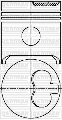 MOTOR PİSTON+SEGMAN (STD) PARTNER-BERLINGO-P205-P306-P405-EXPERT-J5-XSARA 1.9 XUD9 (83.00 ÇAP) - YENMAK - OEM 0628.E3