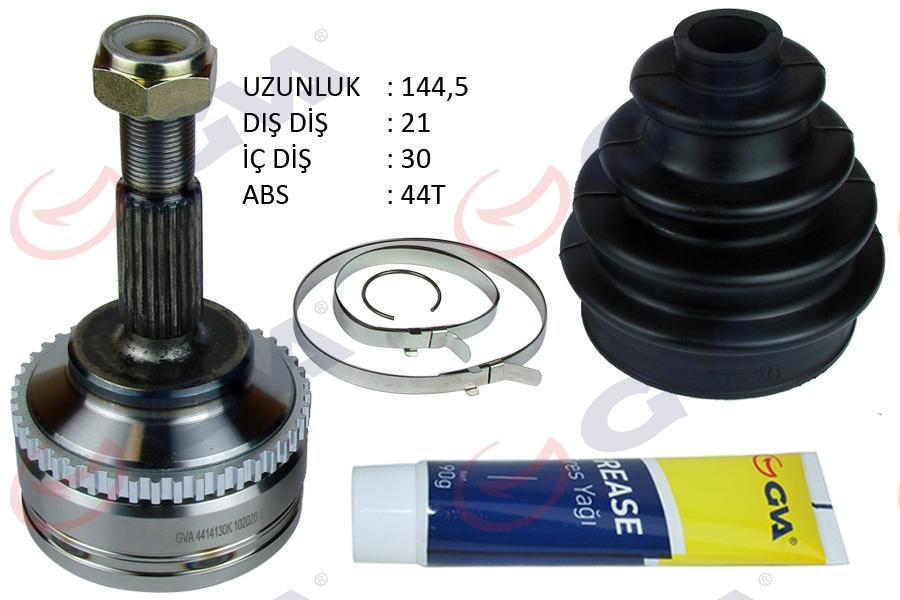 AKS KAFASI DIŞ ÖN CLIO II (98-05) KANGOO (98-08) 1.5 DCI ABS`Lİ (44DİŞ) (21x30x52.2) 144.5mm - GVA - OEM 8200534635