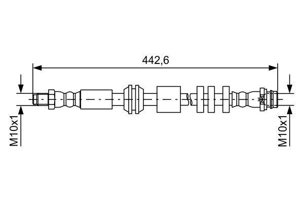 FREN HORTUMU ON LAND ROVER FREELANDER II L359 06>14 - BOSCH - OEM LR040770