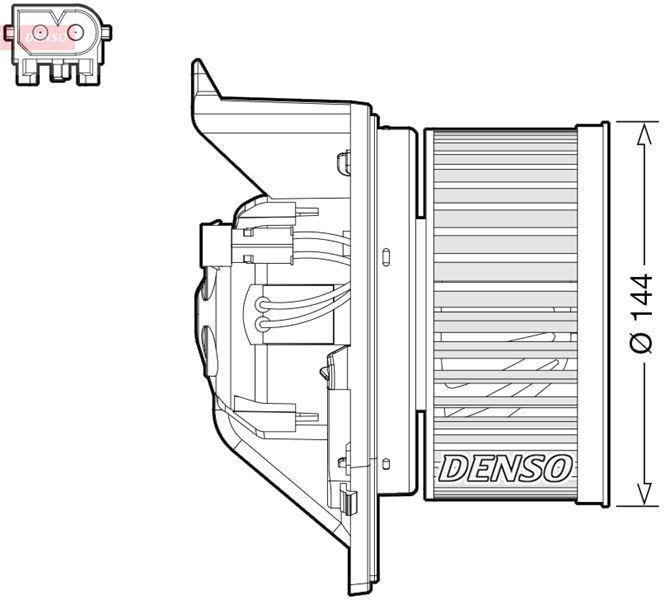 KALORIFER MOTORU MINI R55 R56 R57 R58 R59 R60 R61 - DENSO - OEM 64113422644