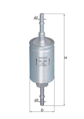 YAKIT FİLTRESİ FIESTA FUSION 02> 1,4 ZETEC-S (BENZİN FİLTRESİ) - MAHLE - OEM 1140129