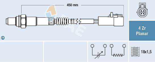 OKSIJEN SENSORU FORD C MAX II (DXA/CB7.DXA /CEU) 1.6 TI 10> FOCUS C MAX (DM2): 1.6 03>07 FOCUS II - FAE - OEM 3M51