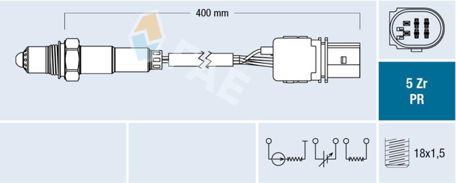 OKSİJEN SENSÖRÜ ALFA ROMEO GIULIA 15> STELVIO 1 - FAE - OEM 55268427