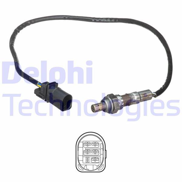 OKSİJEN SENSÖRÜ FIAT DOBLO 10> LINEA 09> FIORINO 09> 500 07> 1.3D MTJ (610mm) - DELPHI - OEM 51801278