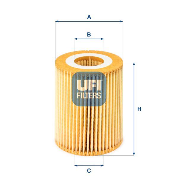 YAG FILTRESI MERCEDES OM642 W203 W204 C219 C218 W211 W212 - UFI - OEM A6421800009