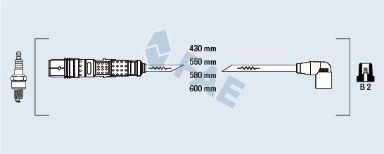 BUJI KABLO TAKIMI POLO 10>GOLF VI 09>13 JETTA 11>18 IBIZA 13>15 LEON 06>10 - FAE - OEM 03F905409B