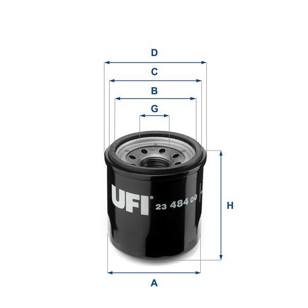 YAĞ FİLTRESİ — UFI 2348400 - UFI