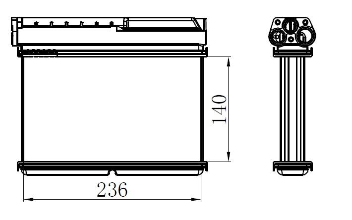 KALORIFER RADYATORU BMW E39 E36 KLIMALI - ORIS - OEM 64111393212