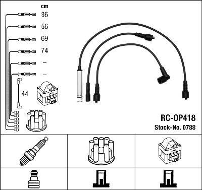 RC-OP418 ATEŞLEME KABLOSU - NGK