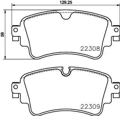 ARKA BALATA AUDI A4-A5-A7-Q5-Q7 2014 => - BREMBO - OEM 8W0698451L