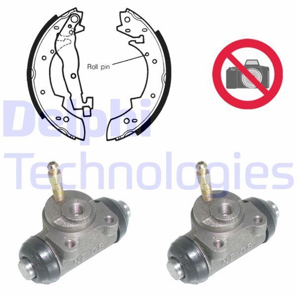 FREN PABUÇ KİTİ ARKA RENAULT ESPACE. EXPRESS. RAPİD 09/85>07/98 - DELPHI