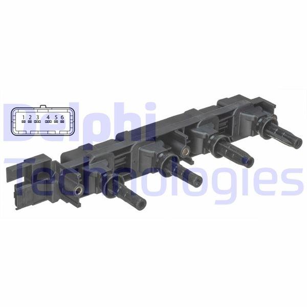 ATEŞLEME BOBİNİ P206 2.0RC C4 2.0 C8 2.2 P307-2.0 P406 2.2 P407 1.8 2.2 (04-10) P607 2.2 P807 2.2 - DELPHI - OEM 5970.A5