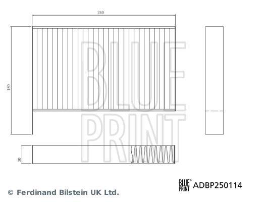 KABİN FİLTRESİ NIO — BLUEPRINT ADBP250114 - BLUEPRINT - OEM P0227079AB