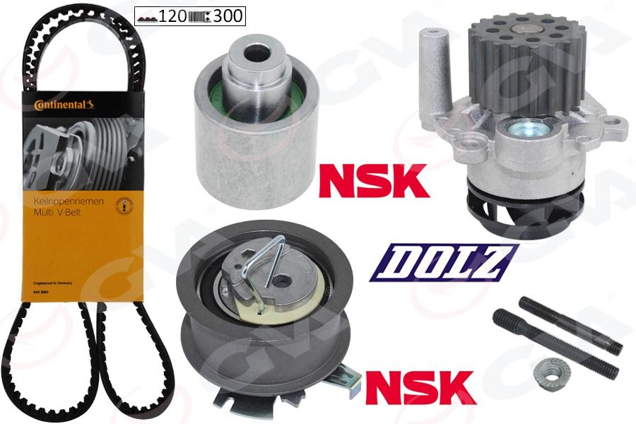 DEVİRDAİMLİ TRİGER SETİ (120x300) T5-CADDY-PASSAT-JETTA-GOLF-POLO-A3-LEON 1.4-1.9TDI(BJB-AXB-AMF-BLS - GVA - OEM 038198119A