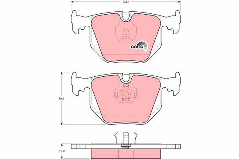 FREN BALATASI ARKA BMW E38 E46 E53 E83 E85 E86 E39 E85 E52 . LAND ROVER RANGE ROVER III L322 - TRW - OEM 34216761250