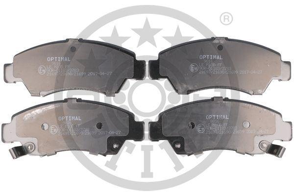 ÖN FREN BALATA (KÜÇÜK TİP) HONDA CIVIC 1.6L D16 SI enjeksiyonlu 92-95 1.4L D14A EURO 96-00 / JAZZ 1.4L L13A GD 02-08 - OPTIMAL - OEM 45022SR3G01