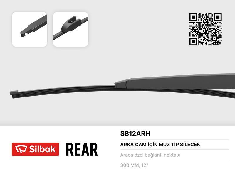 SİLECEK SÜPÜRGESİ ARKA MUZ TİPİ 300MM KIA NİRO (10/16>) - SILBAK