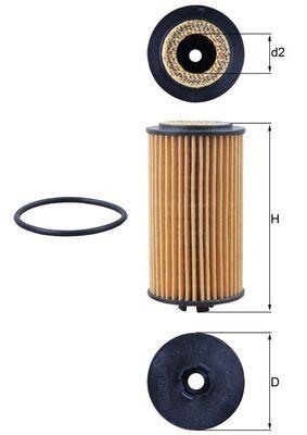 YAĞ FİLTRESİ ASTRA K-ASTRA J-INSIGNIA A-CASCADA 1.6 D16-B16SHT-SHL-SHJ-A16XHT-D16DHL-A16SHL-D16SHJ - MAHLE - OEM 650173