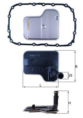 OTOMATIK SANZIMAN YAGI FILTRE SETI BMW E81 E82 E87 E88 E90 E91 E92 E93 E84 E83 - MAHLE - OEM 24117593565