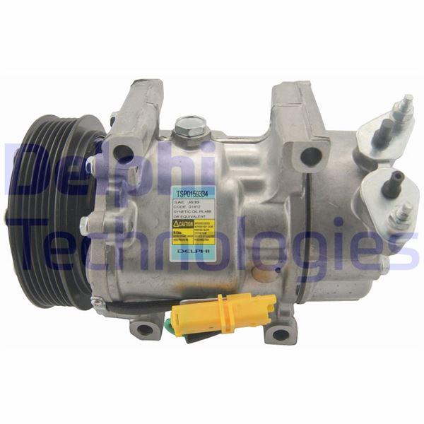 KLİMA KOMPRESÖRÜ BERLINGO-PARTNER 1.4-1.6 16V 96=>C2 1.4-1.6-1.6 HDİ 03=> (119mm) - DELPHI - OEM 9800822280