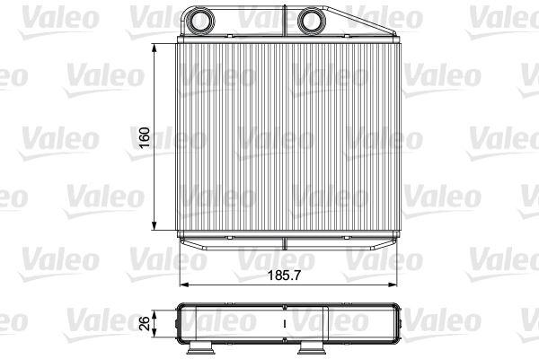 KALORIFER RADYATORU DOBLO EGEA FIORINO GRANDE PUNTO LINEA PUNTO EVO - VALEO - OEM 77363898