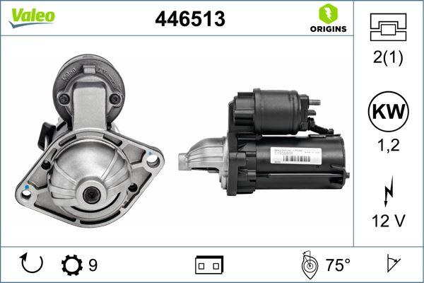 MARŞ MOTORU 12V 9DİŞ 1.3KW ASTRA J-CHEVROLET AVEO 1.3D 11=> - VALEO - OEM 55234810