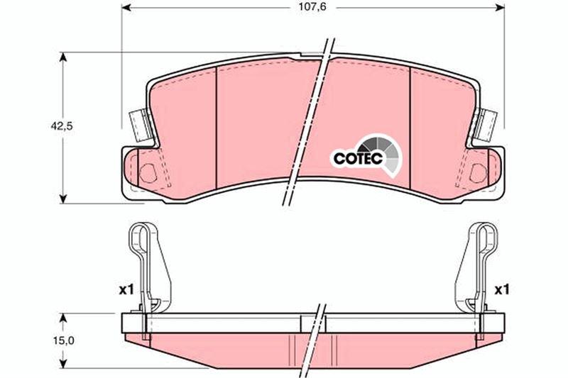 (x) ARKA BALATA AVENSIS STATION WAGON-CAMRY 2.2-3.0 V6 01=> - TRW - OEM 0446632050