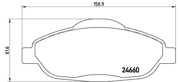 ÖN BALATA P308 1.4 1.6 HDİ 2.0 HDİ 07> P308 SW 07> P308 CC 1.6 HDİ 09> P3008 13> 1.6 HDI-VTI - BREMBO - OEM 1647862780