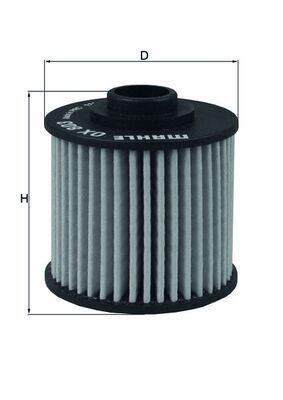 YAĞ FİLTRESİ Oil filter element — MAHLE OX803 - MAHLE