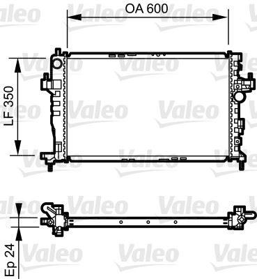 SU RADYATORU CORSA C COMBO C TIGRA 1.3 CDTI 1.7 CDTI 2003-2012 - VALEO - OEM 1300259