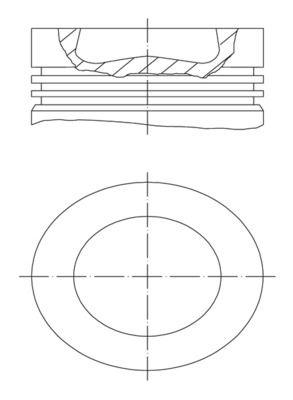 PİSTON COMPLETE (81.01)MM VW - MAHLE