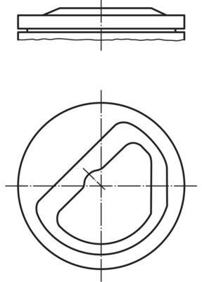 PİSTON COMPLETE (84.5)MM BMW — MAHLE 0823702 - MAHLE