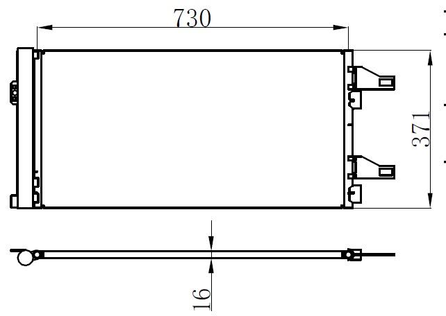KLİMA RADYATÖRÜ (KONDANSATÖR) PEUGEOT BOXER 06> CITROEN JUMPER 06> FIAT DUCATO 06> 2.0-2.2 HDI - ORIS - OEM 1649790580