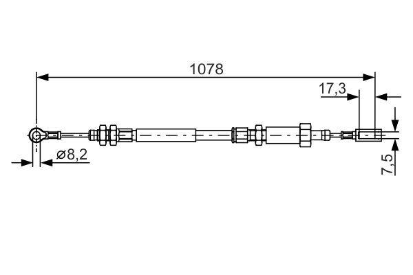 EL FREN TELİ ÖN BOXER-JUMPER-DUCATO (94-01) - BOSCH - OEM 4745.V6