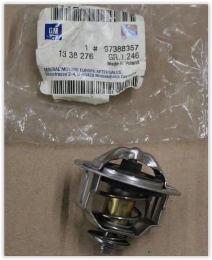 TERMOSTAT (89C)CORSA C-D-MERIVA-ASTRA H-MOKKA-ASTRA G-J 1.7 Y17DT-Z17DTH-Z17DTL - GM - OEM 97388357