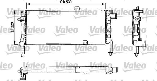 RADYATOR CORSA 1.2 S - VALEO - OEM 1300016