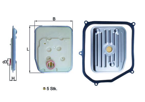 OTOMATIK SANZIMAN YAG FILTRESİ ( CONTALI ) BORA 98-05 GOLF 91-06 PASSAT 90-05 A3 96-03 A4 94-08 - MAHLE - OEM 01M325429