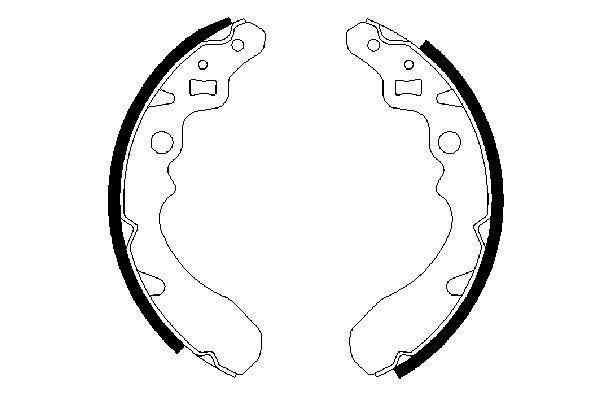 PABUÇLU FREN BALATASI [165.0x25.00 MM] - BOSCH - OEM 0449587203000