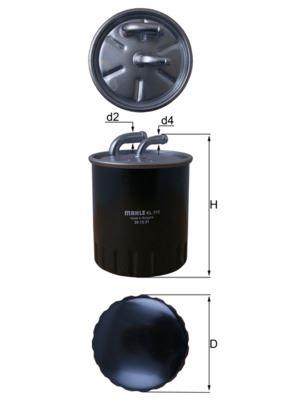 YAKIT FILTRESI MERCEDES OM646 W203 W204 C219 W211 W221 W639 B906 - MAHLE - OEM A6460920501