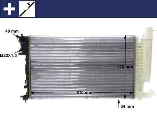 Kühlmittelkühler CITROEN XSARA — MAHLE CR498000S - MAHLE