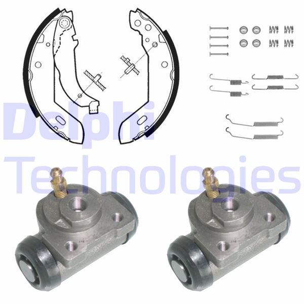 FREN PABUÇ KİTİ ARKA PEUGEOT 306 02/93>09/95 - DELPHI
