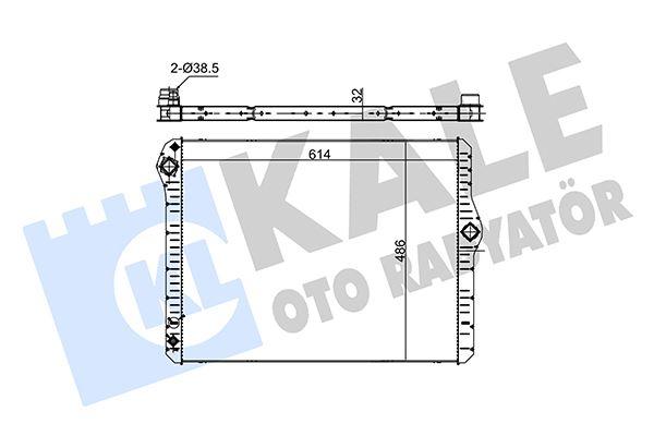 RADYATOR 5 7 (AT MT) AL AL - KALE - OEM 17117573257