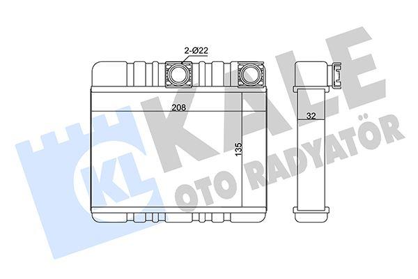 KALORIFER RADYATORU BMW E46 E83 - KALE - OEM 64118372783