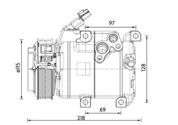 A/C-Kompressor HYUNDAI H350 02/15- - MAHLE