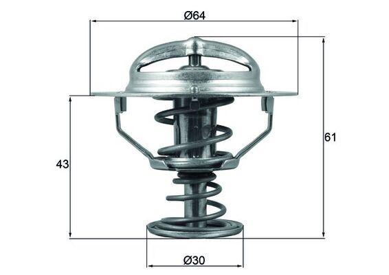 TERMOSTAT Thermostat insert — MAHLE TX17878D - MAHLE