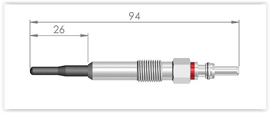 KIZDIRMA BUJİSİ AUDI A4 1.9 TDI VW PASSAT 2.0 TDI (03-05) PASSAT VARIANT 2.0 TDI (03-05) - ET1GERMANY - OEM N10591607