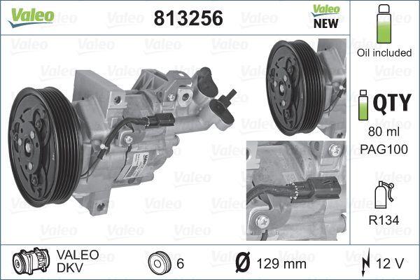 KLIMA KOMPRESORU (6 KANAL 129MM) MEGANE III 08> FLUENCE 10> SANDERO II 12> LOGAN II 12> LODGY 12> DU - VALEO - OEM 8201025121